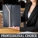 Padfolio for Women, Leather Padfolio Perzonalized, Legal Pad Portfolio with 2 Notepads, Black Letter Padfolio.