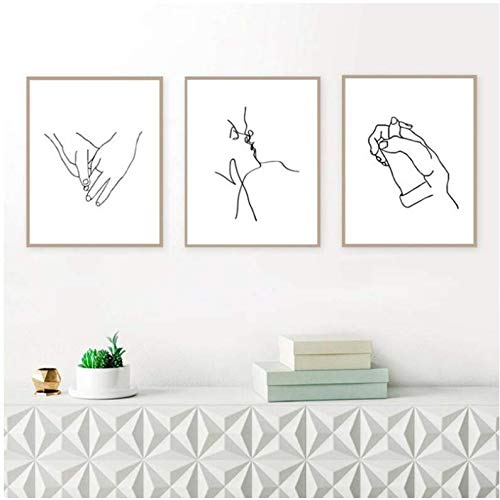 Peinture murale moderne salon pour habiller un mur vide avec une toile minimaliste