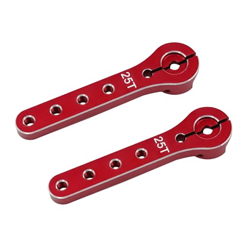 2pcs Servo Horn 56mm Metal 25T Metal Servo Arm Extension Servo Horn for 30-100CC Balsa Airplanes...