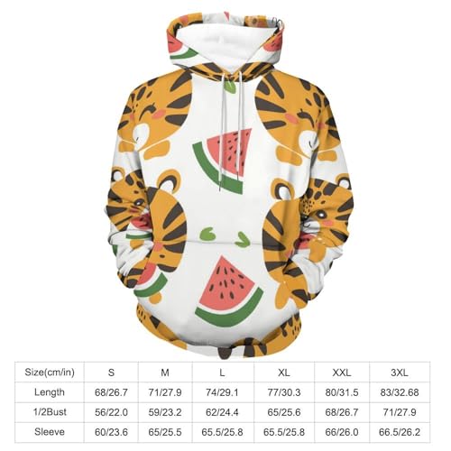 Sweat pastèque tigre pour rester au chaud avec un style unique en taille S - 3