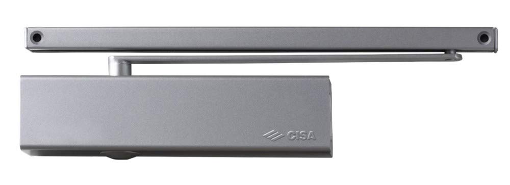 CISA 1D520003044 Door Closer Series D52000 Aircraft with Slide Arm, with Adjustable Force, Without Stop, EN 1-4, Matt Black, Max Door Width 1100