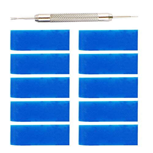 UKCOCO 11Pcs Silicone Watch Loops Watch Pulseira Watch Band Loops Watch Tool Kit with Watch Spring B