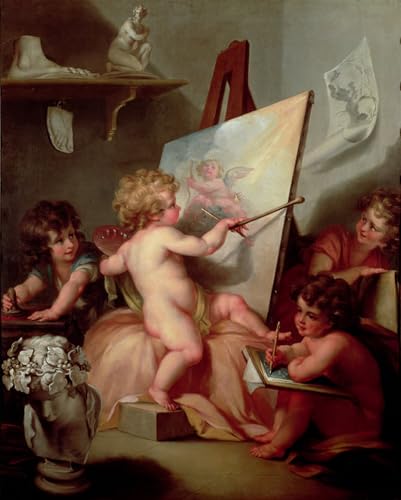 Peinture d'Angelica Kauffmann impression sur toile ZHAOSHAN décoration bureau 60x90cm
