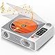 CD Player Tragbar, Leapwell Tragbarer CD Player mit Lautsprecher Bluetooth CD-Player mit Fernbedienung Kinder Mini CD Spieler Anti Skip mit AUX Optisch USB LCD Bildschirm Weiß