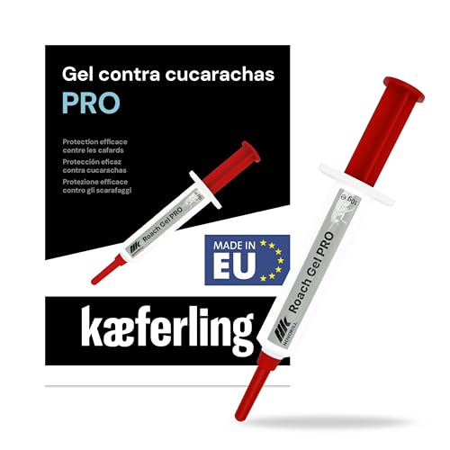 Novokill Cucaracha Gel Pro 1x10g – Gel mata Cucarachas Profesional con Jeringuilla – Anticucarachas Profesional para eliminar Plaga – Uso Fácil – Acción Prolongada hasta 4 Semanas