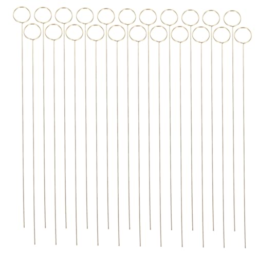Cabilock 30Pcs Gold Floral Card Holder Picks Metal Wire Table Decor for Weddings Birthdays Showers Flower Photo Clips Secure Stable Design for Centerpieces