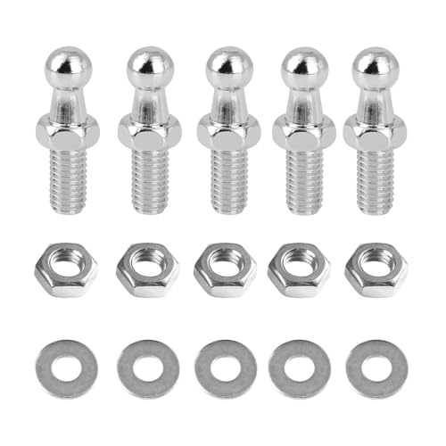 4+1 Pack 10mm Ball Studs with Hardware - 5/16-18 Thread x 0.59