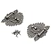 2Pcs Latch Hasp Antique Brass Decorative Hasp Jewelry Wooden Box Hasp Latch Lock with Screws for Drawer Cabinet Jewelry Wooden Case Box Antique Bronze Lock, 86x76mm