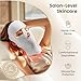 tinkoola Red Light Therapy Mask for Face & Neck, LED Face Light Therapy,USB C Rechargeable,Infrared Mask