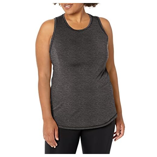 C9 Champion womens Active Tank T Shirt, Ebony Heather, Medium US