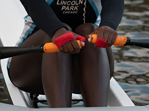 Drum Nerd Eucatape Eucalyptus Infused Rowing Tape For Men & Women – Heals And Protects Hands From Blisters, Better Than Rowing Gloves For Strength & Grip Indoor Machine Or Outdoor Sculling Crew (Red) #TOP2