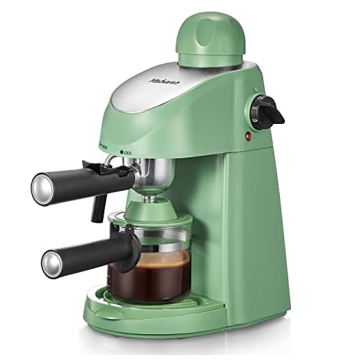 Yabano Espresso Machine, 3.5Bar Espresso Coffee Maker, Espresso and Cappuccino Machine with Milk Frother, Espresso Maker with Steamer (Green)