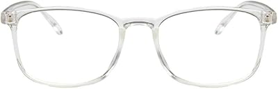 Unisex Glasses Frame Fashion Clear White Rectangle Full Frame Decoration Prescription Glasses
