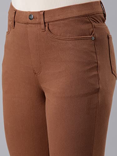 Image of GO COLORS Soft Cotton Blend Printed Jeggings Ankle Length for Women| Breathable, Mid Rise