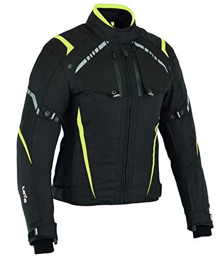 LOVO - Chaqueta Moto Mujer 4 Estaciones Tricapa Corta - Cazadora Moto Mujer para Verano e Invierno - Estilo Deportivo y Alta Resistencia - Ropa Moto Mujer Cómoda para Todas las Estaciones