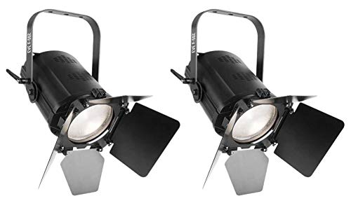 (2) Chauvet Dj Eve F-50Z Led Fresnel Dmx White D-Fi Spot Lights, W/ Manual Zoom #TOP8