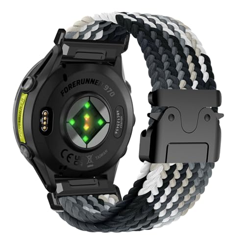 �ґg�\�����[�v�e���X�g���b�v�Ή� Garmin Forerunner 970 22mm �p�����o���h�N�C�b�N���[�X���v�i�C�����X�g���b�v�ւ��x���g���C�o�b�N�������x���g�}�O�l�b�g�R���p�`�u���V���I�~Garmin Forerunner 970 22mm �L�k