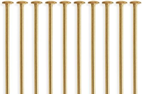50 Pieces 14Kt Gold Filled Head Pins 26 Gauge 2 inch