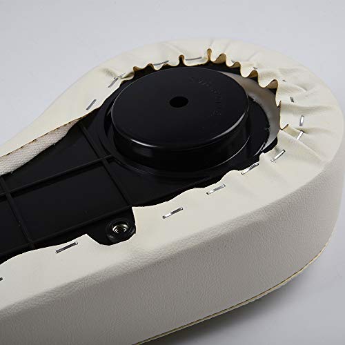 Vrracing Compatible With Ezgo/Club Car/Yamaha Golf Cart Rear Seat Arm Rest Cushion Cupholder (Off White) #TOP3