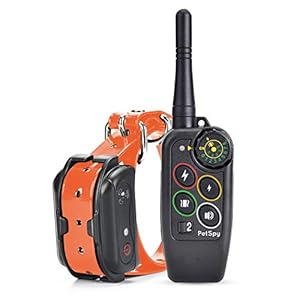 PetSpy M686 Premium Dog Training Shock Collar, 1100 Yards, Medium to Large Dogs, with Vibration, Electric Shock and Beep, Waterproof, Remote Trainer (One Dog)
