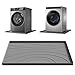 Washing Machine Drain Pan Silicone mat – 26.5x26.5 Inch Non-Slip Waterproof Washer Drip Tray, Anti-Vibration Soft Mat for Under Dryer or Washer, Floor Leak Protector for Laundry Room