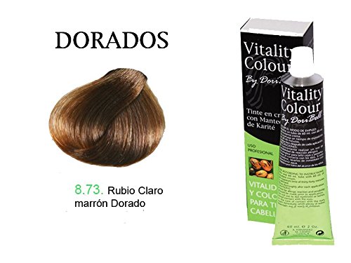 By DoriBell ® Tinte Vitality Colour Manteca de Karité 60ml. Tono Rubio Claro Marrón Dorado