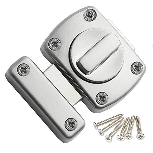 Preisvergleich Produktbild Tür-Zusatzschloss, Türriegel, Badezimmer Latch Edelstahl Drehriegel Riegelschloss Schrank Tür Riegel Bolzenriegel Torriegel klein Diebstahlschutz Lock, Anwendbar Auf Verschiedene Türen