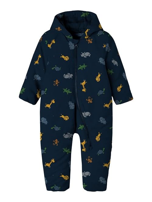 Name It Baby-Jungen NBMMAX Suit Zoo Schneeanzug, Blau ( dark sapphire),...
