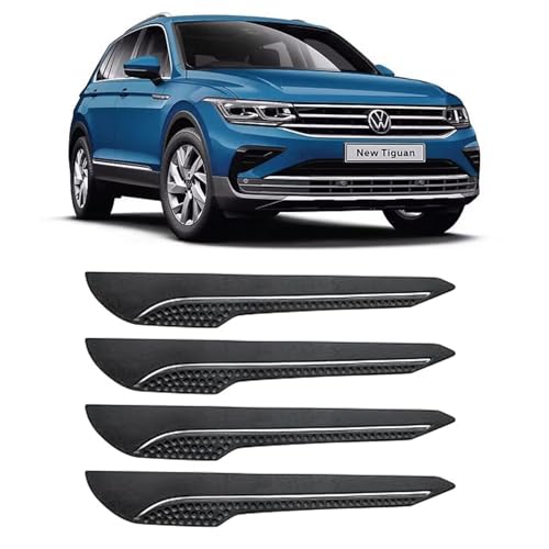 Image of AOSIS-Car Bumper Protector /Bumper Guard for Volkswagon Tiguan with Single Chrome Stripe (4-Pcs)