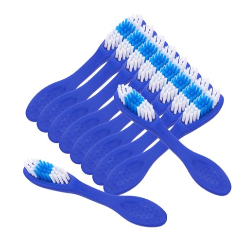 PENIKOKO 20 Piezas Cepillos de Dientes para Prisión con Mango Corto y Cerdas Suaves para Cuidado Correctivo Centros Penitenciarios Detención y Hospitales Psiquiátricos Azul