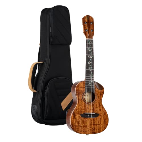 Ukulélé Concert électro-acoustique Ortega Guitars – Série Elite – housse incluse – Solid Acacia (RUET-ACA) - Les Beatles, Paul McCartney, John Lennon, RIngo Starr, George Harrison Ukulélé Concert électro-acoustique Ortega Guitars - Série Elite - housse incluse - Solid Acacia (RUET-ACA)