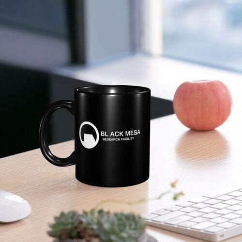 ECKOI Unique Black Mesa Research Facility Mug Gamer Gift Geek Gift Gaming Gift Half Life Portal Valve Birthday Gift For my mother funny humor cup gift coffee tea ceramic cup friends men 11oz