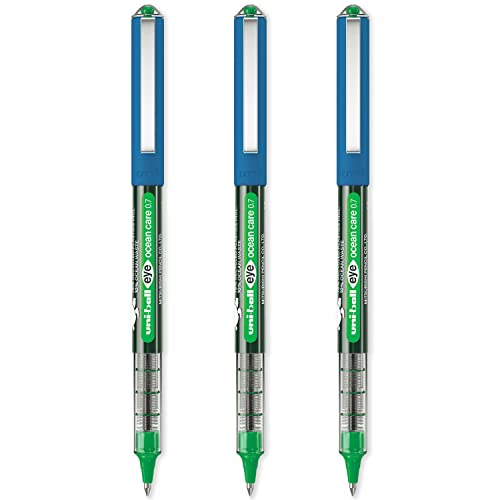 Stylo roller UB-157ROP uni-ball Eye Ocean Care vert pour écriture et art fin