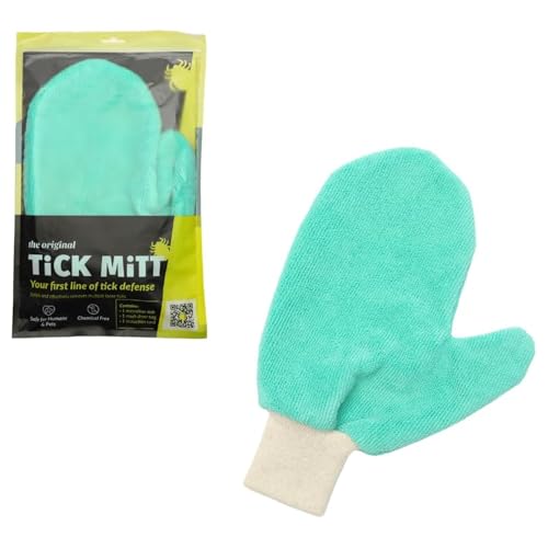 TiCK MiTT by TSG TickMitt Zecken-Handschuh (Müheloser Zecken Entferner für Mensch & Tier, Perfekt zum Zecken Entfernen ohne Chemie, Alternative zur Zeckenzange & Zeckenhalsband für Hunde)