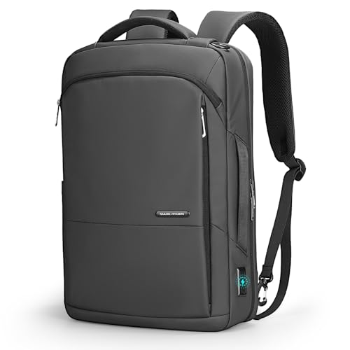 MARK RYDEN Mochila Fina Para Homens, Mochila Para Laptop De 15,6 Polegadas, Grafite Cinza, 11,8 x 4,3 x 16,5 Inch