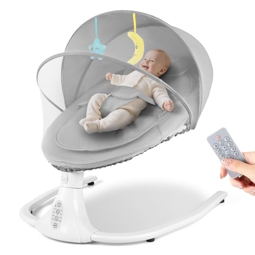 Electric Baby Bouncer Chair, Baby Swing Chair with Bluetooth, Remote