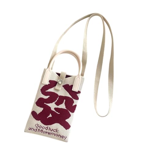 UGPLM Bolsa feminina de crochê para telefone Bolsa carteira casual para festa de viagem de presente de aniversário