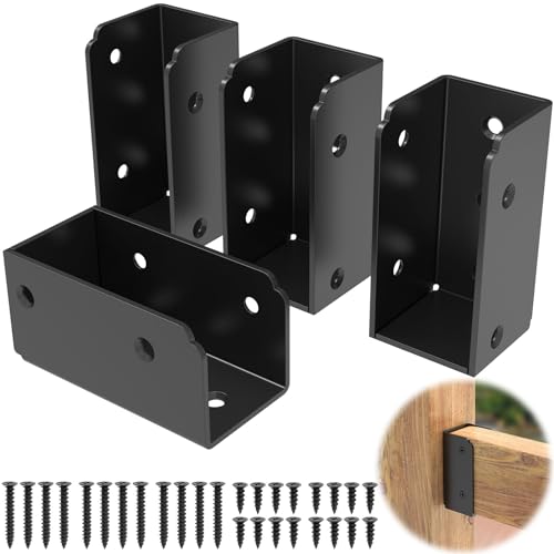 IRENPORU 4PCS 2”x 4” Stainless Steel Deck Railing...