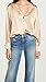 Vince, Women's, V-Neck Ball Button Blouse, Chamois, Extra Extra Small