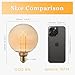 Harwez Globe Decorative Light Bulbs Warm, Oversized Vintage Edison Dimmable LED Bulb, 3.5W Low Lumen Eye-Caring Soft Dim Lighting for Mood(Not Daylight White), E26 Medium Base, Amber RN G125