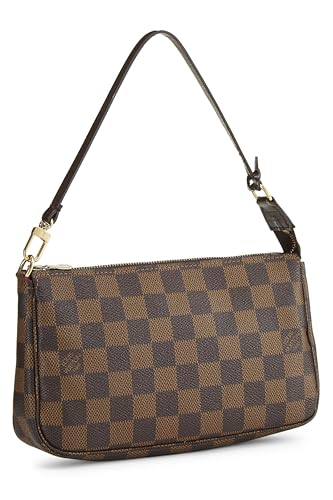 Pre-Loved Damier Ebene Pochette Accessoires, Brown2