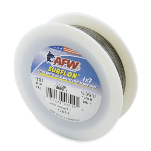 Image of American Fishing Wire Surflon Nylon Coated 1x7 Stainless Steel Leader Wire