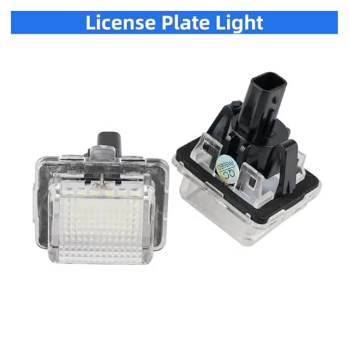 Luz LED de matrícula blanca para Mercedes Benz Clase C W204 y W205 5