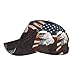 USA Patriotic Eagle with American Flag Baseball Cap Adjustable Golf Dad Hat Fashion Cotton Sport Hats for Men Women Visor Cap Black