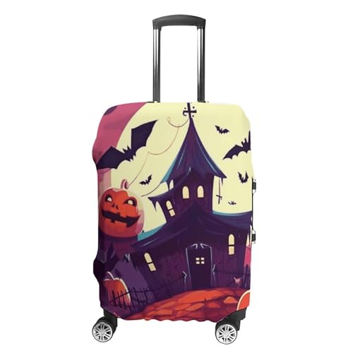 Happy Halloween Printed Luggage Cover Protector, Fits 18-32 Inch Luggage
