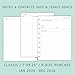2026 Weekly Planner Refills for Happy Planner Classic Notebook - 9 Discs Punched, Two Pages Per Week, Jan 2026 to Dec 2026, 7