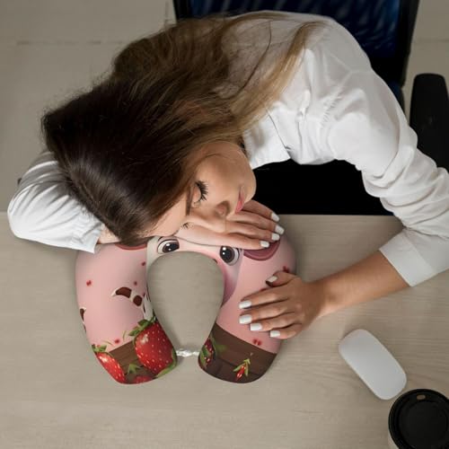 Almohada de viaje espuma viscoelástica U cómoda miniatura 6