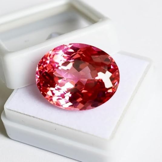 26.00 Carat Natural Pink Padparadscha Sapphire Oval Shape Certified Loose Gemstone for Jewelllery Making
