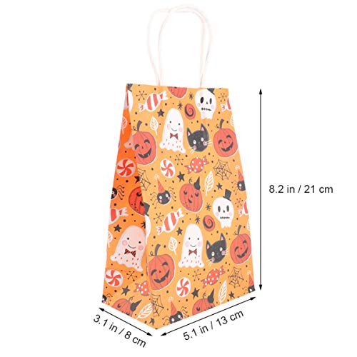 Bolsa de presente de Halloween Cabilock 10 peças de papel doce sacola de artesanato doce de Hallowee