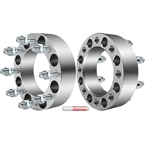 ECCPP 2PCS 8x6.5 to 8x6.5 Wheel Spacers 2 inch for Chevrolet Silverado 1500 HD 2001-2006